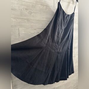 Ralph Lauren Black Linen Asymmetrical long Skirt 8
